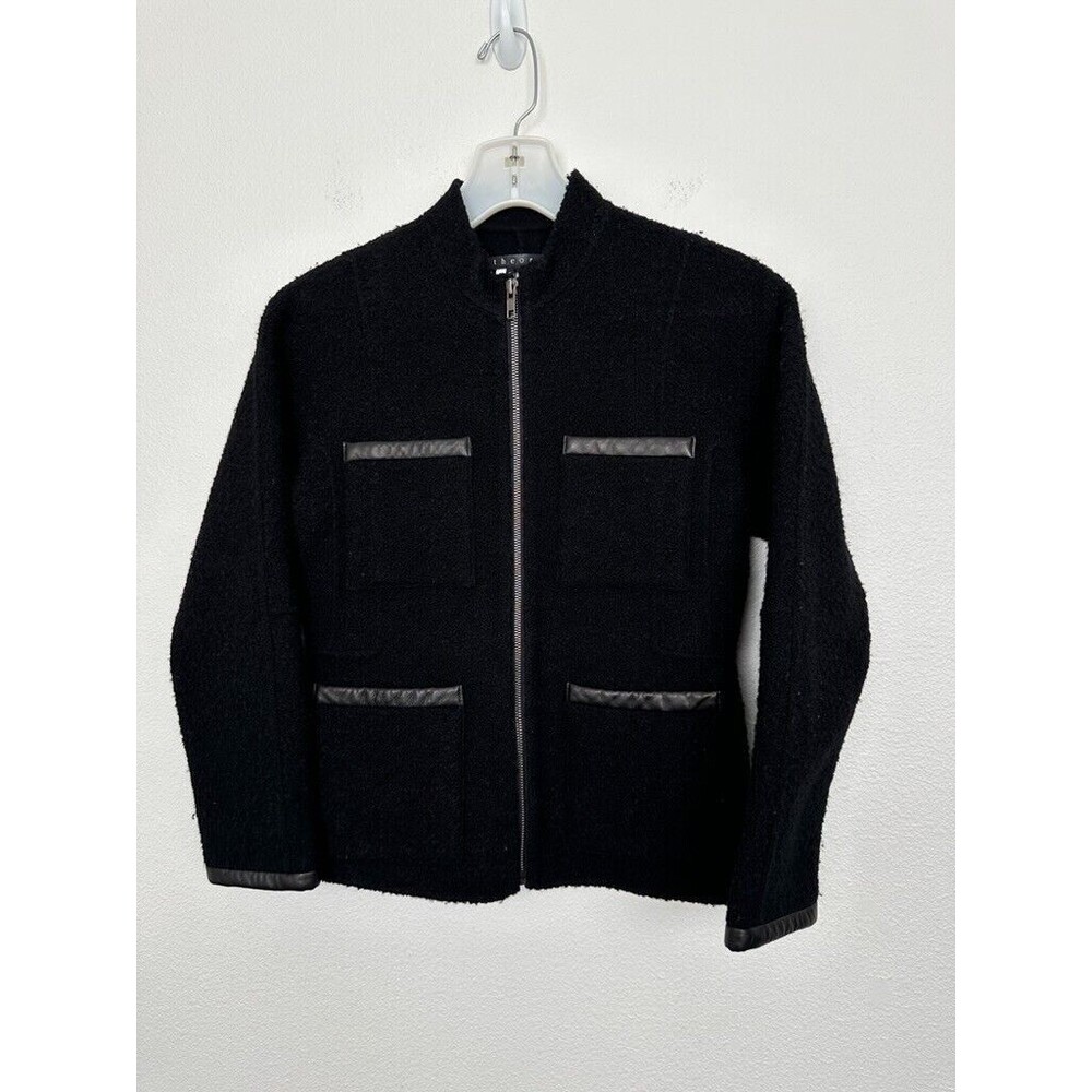 Theory Black Textured Blazer